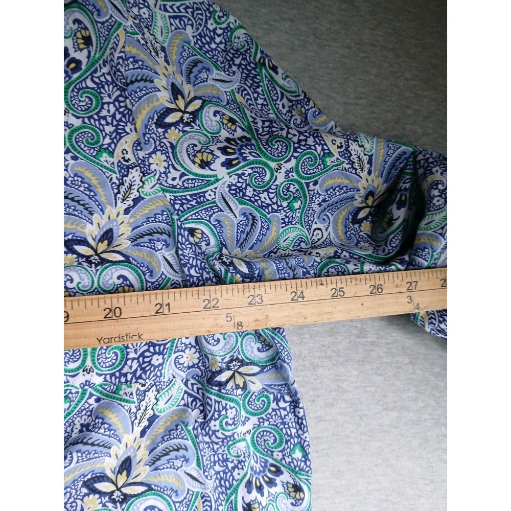 Talbots Top 2x Pintucked Cotton Boho Bohemian Beach Resort Everyday Casual - Picture 6 of 12
